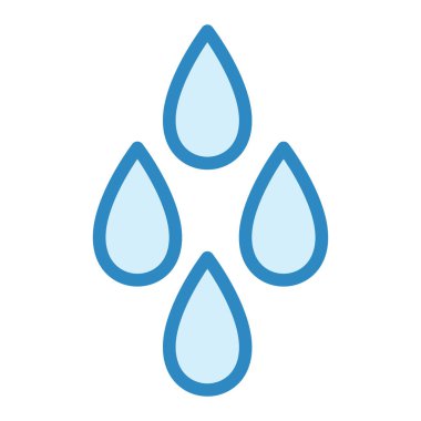 su damlaları ikon vektör illüstrasyon tasarımı