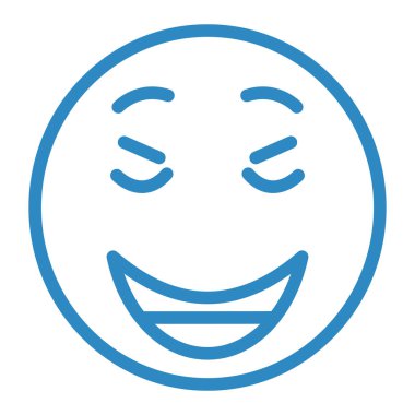 Gülen surat. Basit illüstrasyon