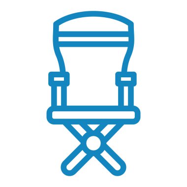 sandalye vektörü ince çizgi simgesi