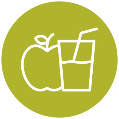 meyve suyu Web ikonu vektör illüstrasyonu 