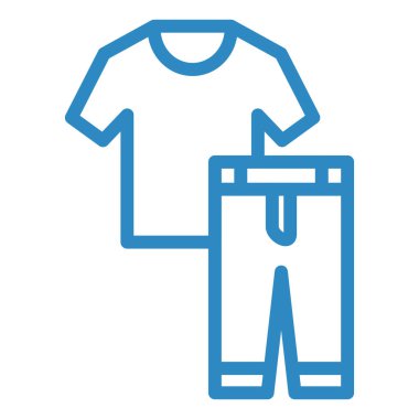 Kıyafetler. Web simgesi basit illüstrasyon