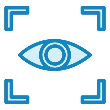 Odaklan. Web simgesi basit illüstrasyon