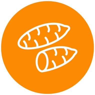 batat modern simge vektör illüstrasyonu