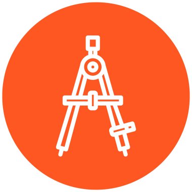 Pusula. Web simgesi basit tasarım