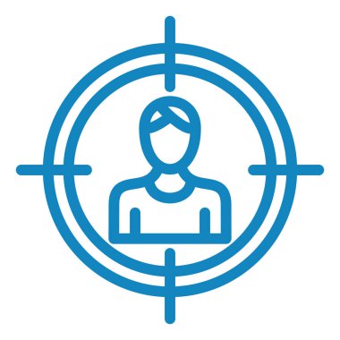 Hedef. Web simgesi basit illüstrasyon