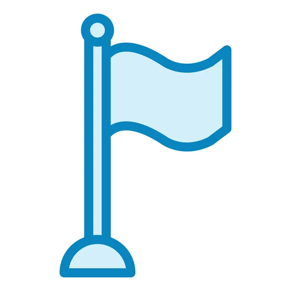 Bandeira Moderna Ícone Vetor Ilustração — Vetor de Stock