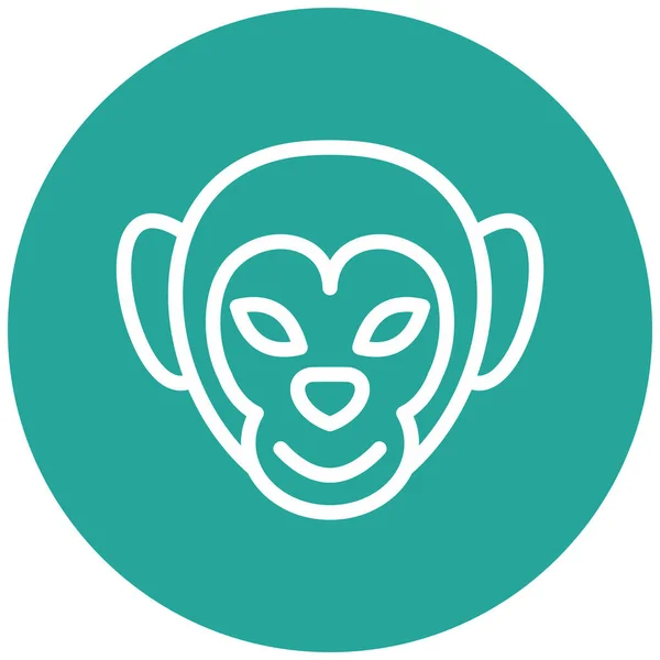 Monkey Modern Icon Vector Illustration — Stock Vector
