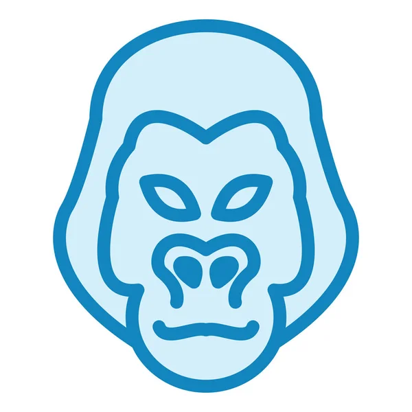 Gorilla现代图标矢量插图 — 图库矢量图片