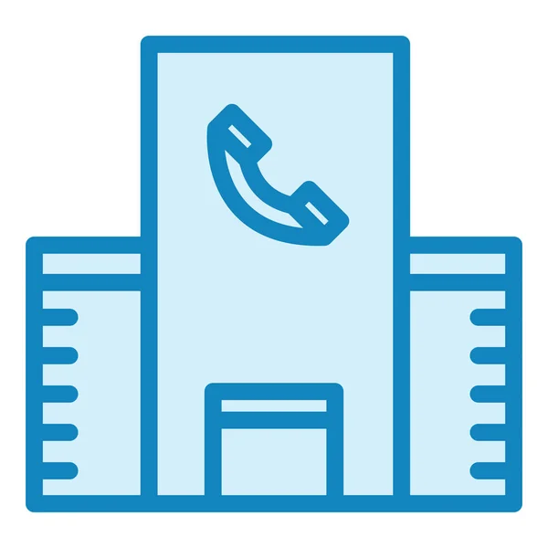 Call Center Büro Web Symbol Einfache Illustration — Stockvektor