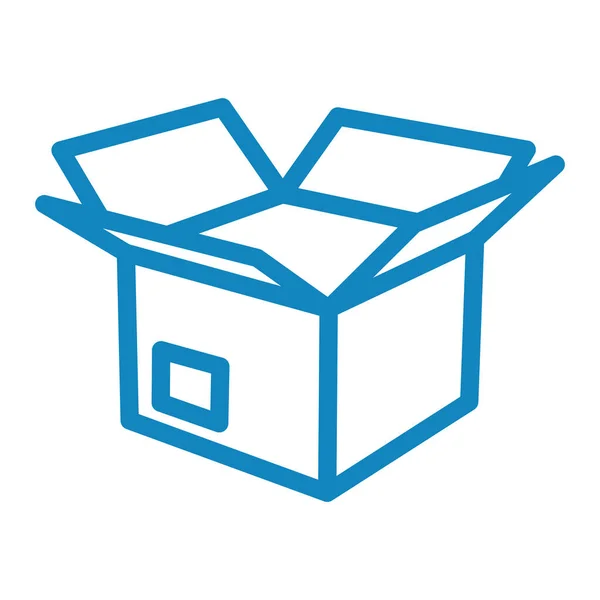 Caja Icono Web Ilustración Simple — Archivo Imágenes Vectoriales