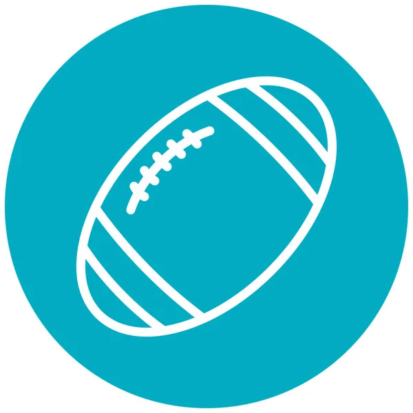 Rugby Ball Symbol Vektorillustration — Stockvektor