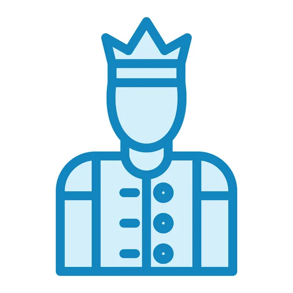 Principe Vettore Icone Illustrazione Simbolo Contorno Isolato — Vettoriale Stock