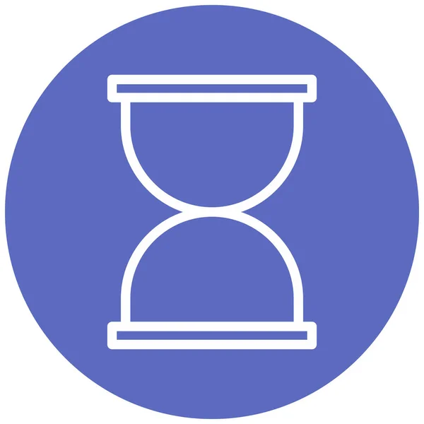 Reloj Arena Icono Web Ilustración Simple — Vector de stock