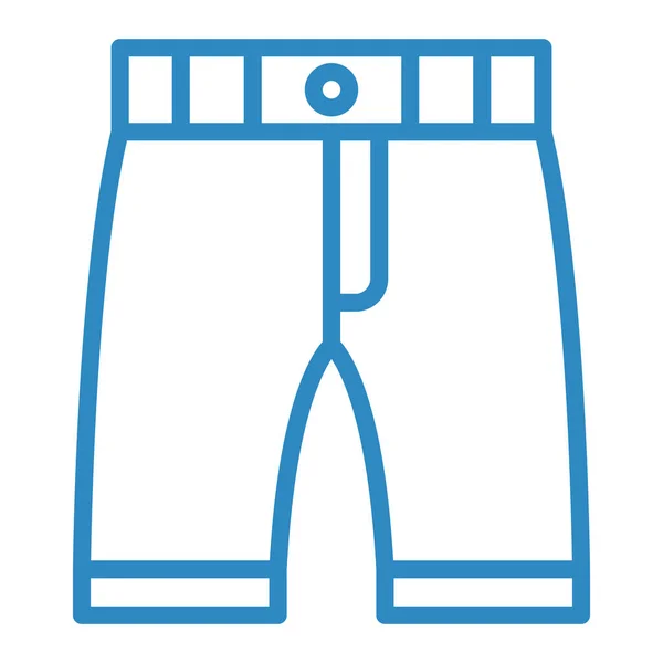 Korte Broek Web Icoon Eenvoudige Illustratie — Stockvector