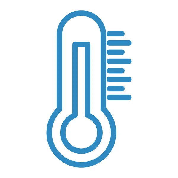Thermometer Web Ikone Einfaches Design — Stockvektor