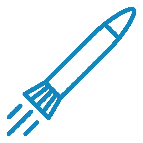 Rocket Web Icon Simple Design — Stock Vector