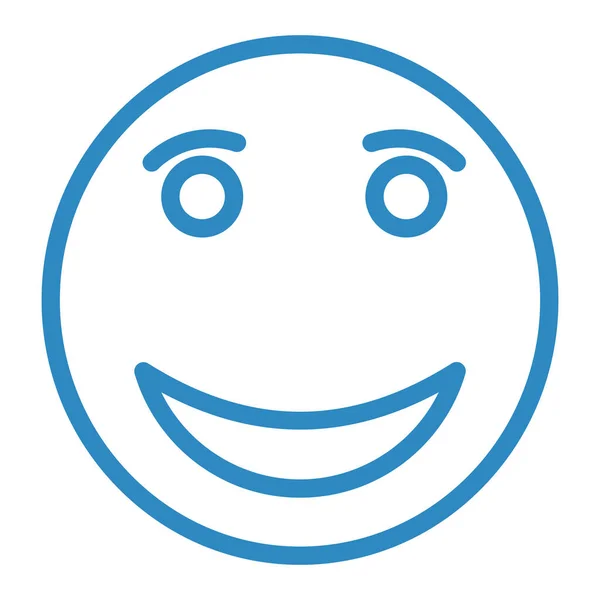 Χαμογελαστό Πρόσωπο Web Εικονίδιο Απλή Απεικόνιση — Διανυσματικό Αρχείο