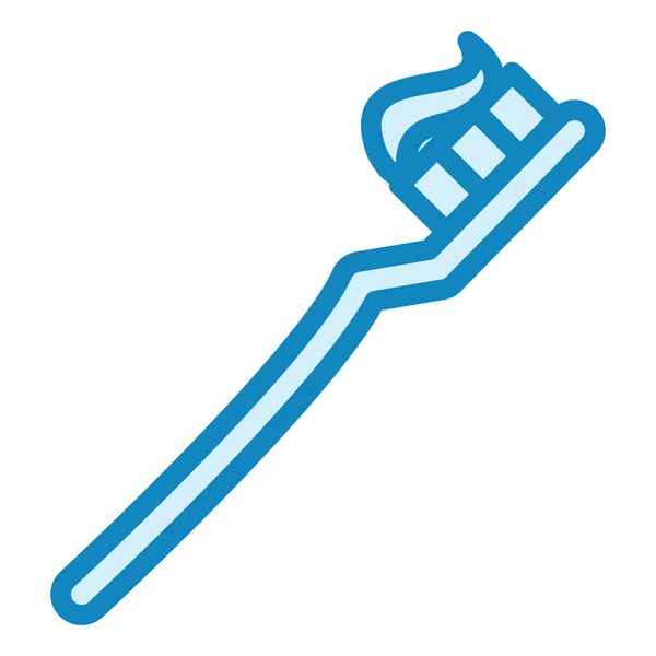 Zahnbürste Web Symbol Einfache Illustration — Stockvektor