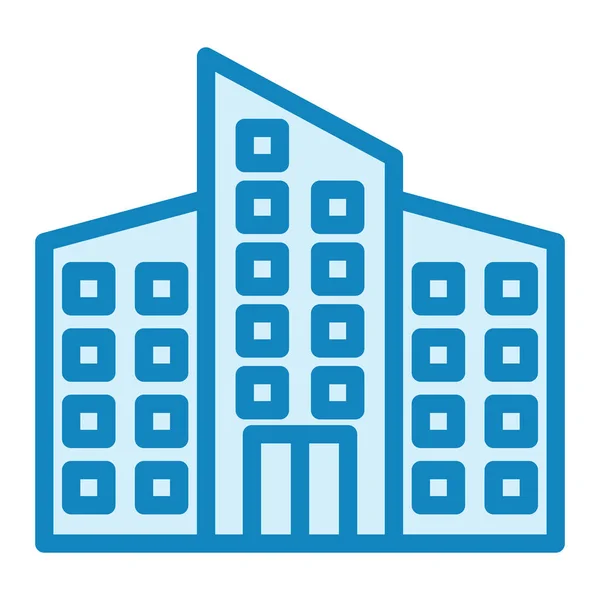 Office Building Web Icon Simple Illustration — Vettoriale Stock