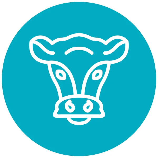 Vaca Ícone Moderno Vetor Ilustração —  Vetores de Stock