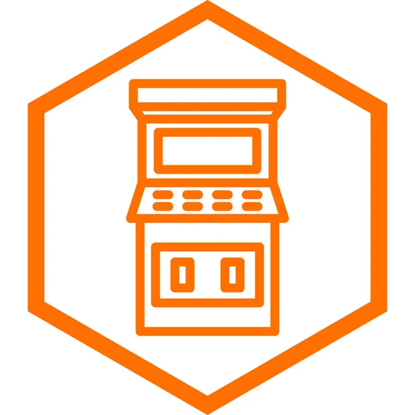 Icono Línea Naranja Para Web Móviles Infografías Vector Botón Blanco — Vector de stock