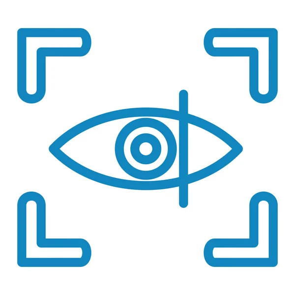 Eye Vector Line Icon — Stock Vector