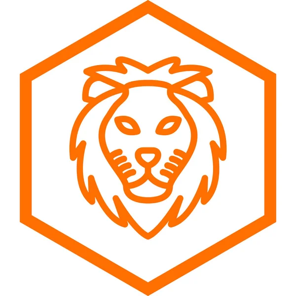 Vetor Design Logotipo Cabeça Leão — Vetor de Stock