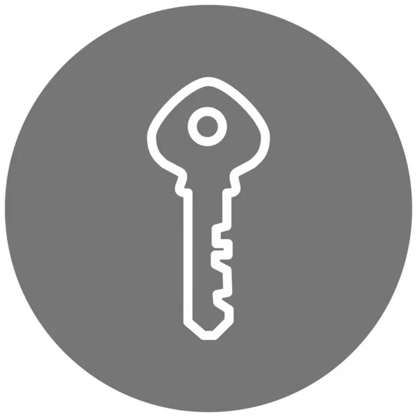 Schlüsselvektorglyphen Symbol — Stockvektor