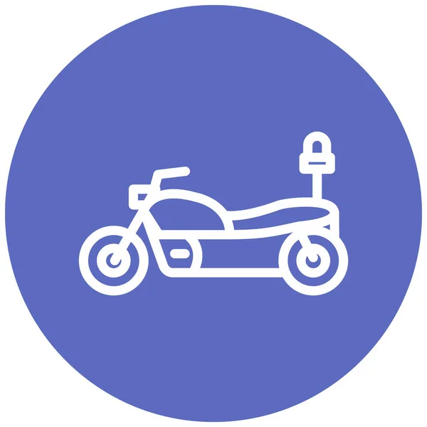 Motorrad Web Symbol Einfache Illustration — Stockvektor