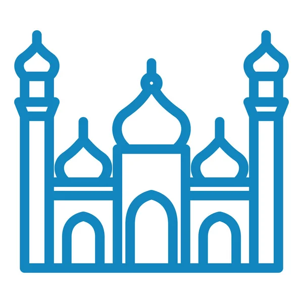 Ikone Der Moschee Vektorillustration — Stockvektor