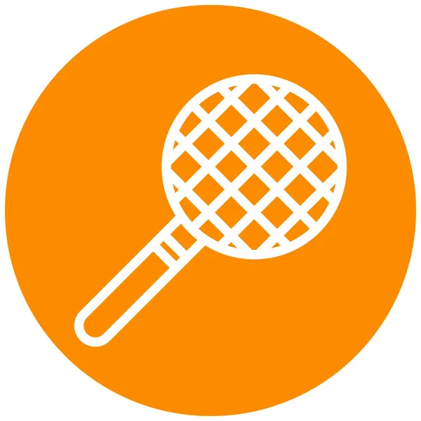 Tenis Raketi Ikonu Web Için Beysbol Topu Vektör Simgelerinin Basit — Stok Vektör