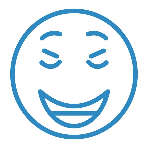 幸せな顔シンプルなイラスト — ストックベクタ