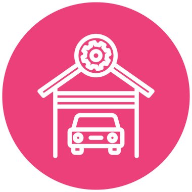 Araba garajı. Web simgesi