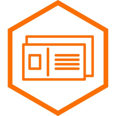 Gazete ikonu. Web tasarımı