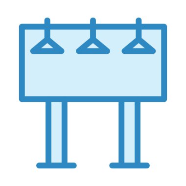 Reklam panosu. Web simgesi basit illüstrasyon 