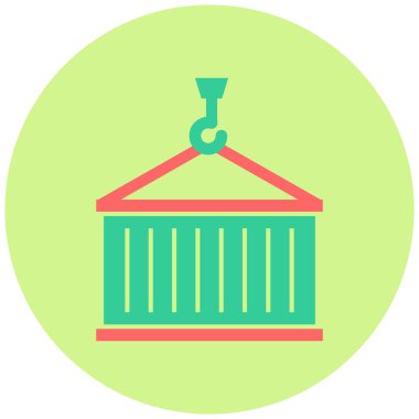 Taşıyıcı simgesi modern basit illüstrasyon