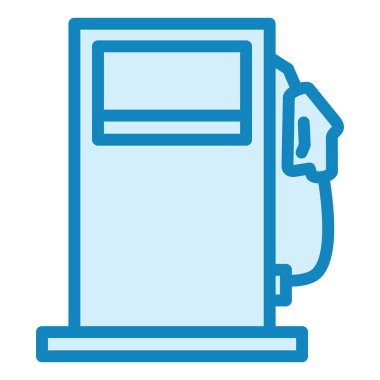 Benzin İstasyonu modern ikon vektör illüstrasyonu  