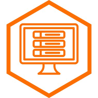 Veri merkezi. Web simgesi