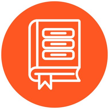 Kitap. Web simgesi basit illüstrasyon