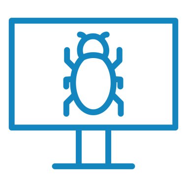 Virüs. Web simgesi basit illüstrasyon