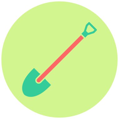 Kürek. Web simgesi basit illüstrasyon