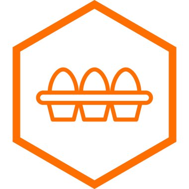 Moda tarzı izole edilmiş yumurta simgesi