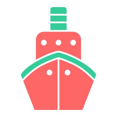 Gemi. Web simgesi basit illüstrasyon