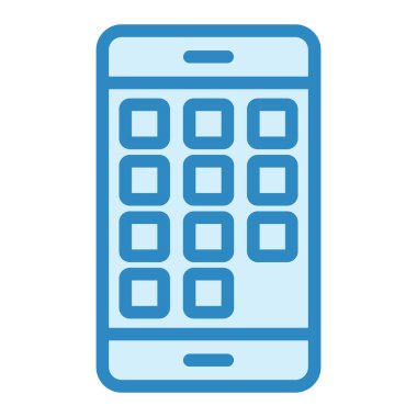 Uygulamaları modern simge vektör illüstrasyonunu gösterir 