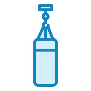 Kum Torbası modern ikon vektör illüstrasyonu yumruklanıyor  