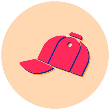 Şapka. Web simgesi basit tasarım