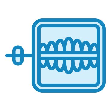 Oyuncak Dişler modern ikon vektör resimlemesi
