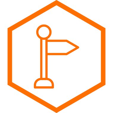 İşaret çubuğu simgesinin vektör illüstrasyonu