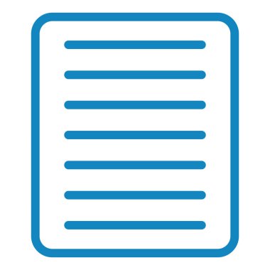 Belge. Web simgesi basit illüstrasyon