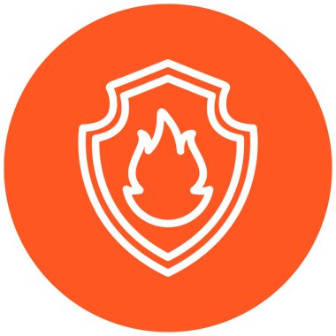 Kalkan. Web simgesi basit illüstrasyon